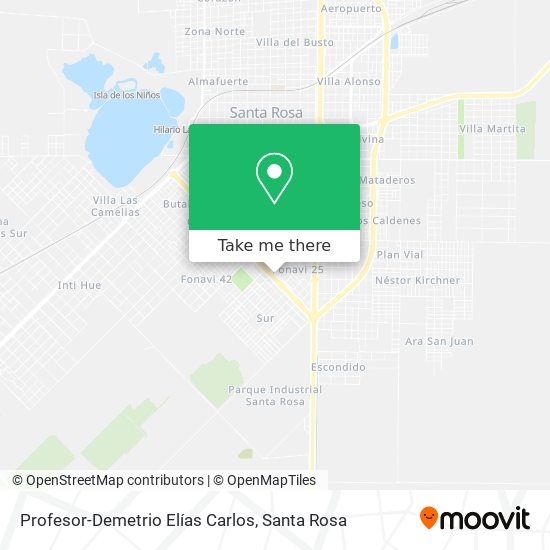 Profesor-Demetrio Elías Carlos map