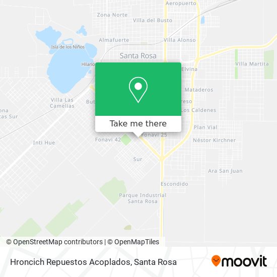 Mapa de Hroncich Repuestos Acoplados