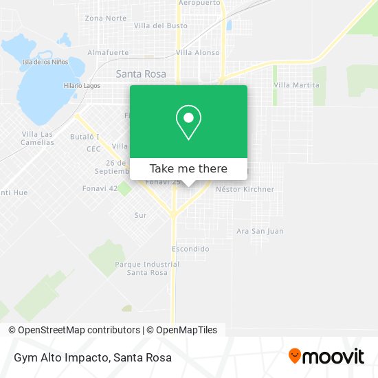 Mapa de Gym Alto Impacto