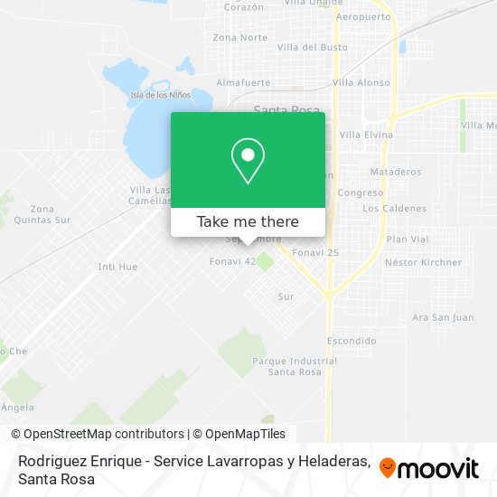 Mapa de Rodriguez Enrique - Service Lavarropas y Heladeras