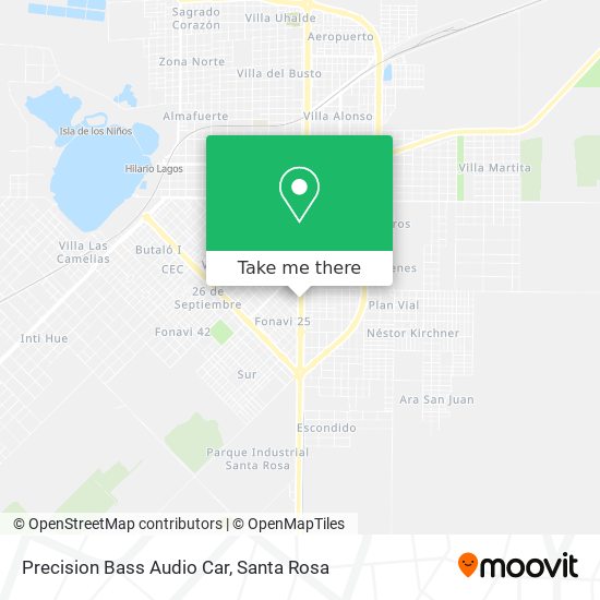 Mapa de Precision Bass Audio Car
