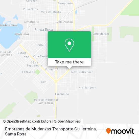 Mapa de Empresas de Mudanzas-Transporte Guillermina