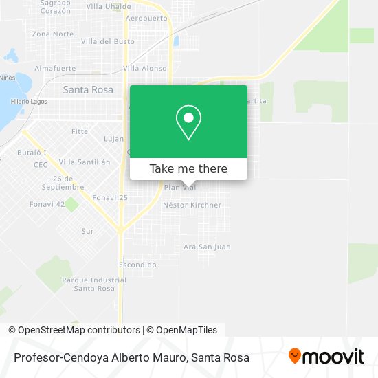 Mapa de Profesor-Cendoya Alberto Mauro
