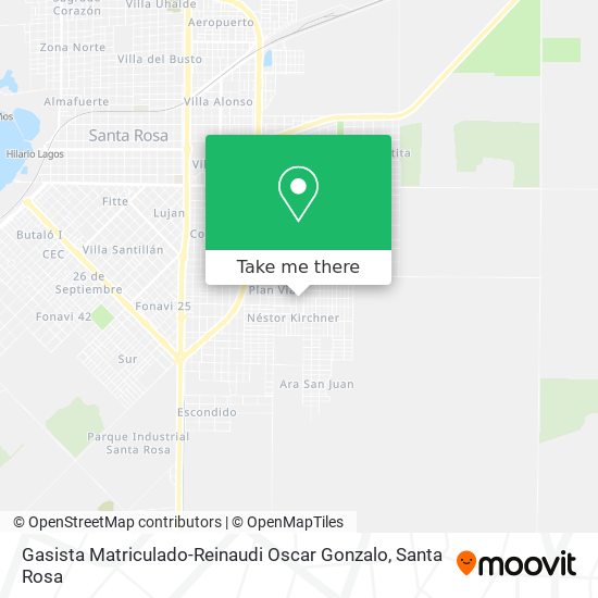 Gasista Matriculado-Reinaudi Oscar Gonzalo map