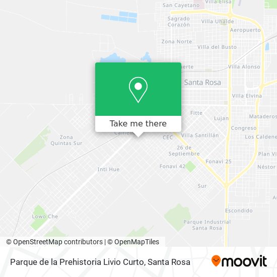 Mapa de Parque de la Prehistoria Livio Curto