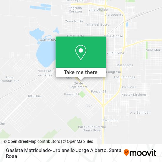 Gasista Matriculado-Urpianello Jorge Alberto map