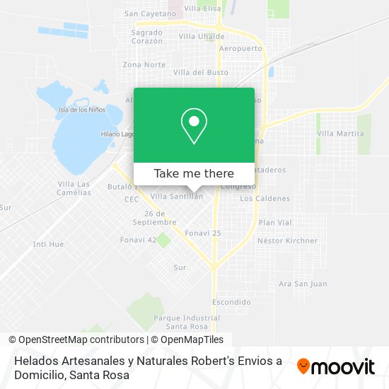 How to get to Helados Artesanales y Naturales Robert's Envios a Domicilio  in Santa Rosa by Bus?
