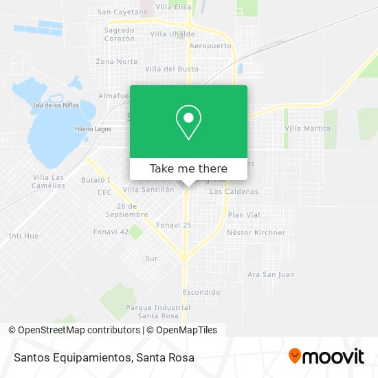 Mapa de Santos Equipamientos