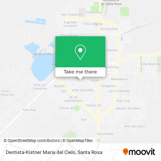 Dentista-Kistner Maria del Cielo map