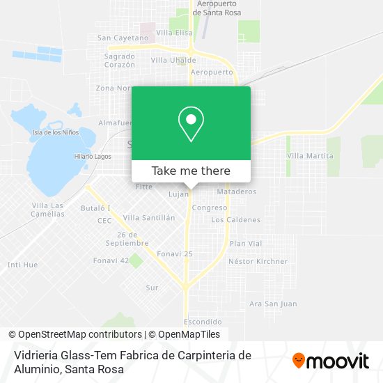 Mapa de Vidrieria Glass-Tem Fabrica de Carpinteria de Aluminio