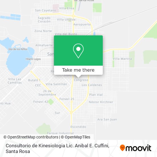Consultorio de Kinesiologia Lic. Anibal E. Cuffini map