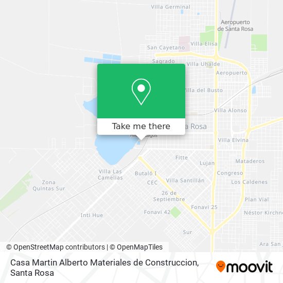 Casa Martin Alberto Materiales de Construccion map