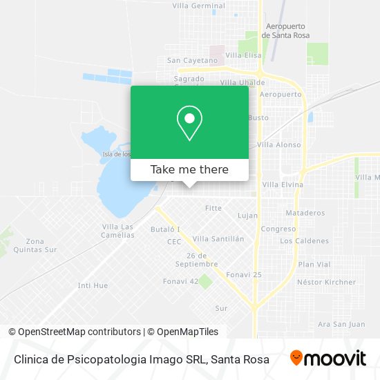 Mapa de Clinica de Psicopatologia Imago SRL