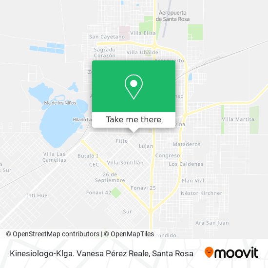 Kinesiologo-Klga. Vanesa Pérez Reale map