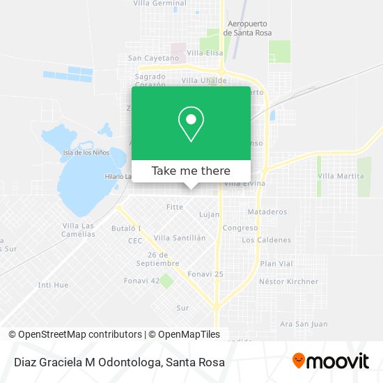Diaz Graciela M Odontologa map