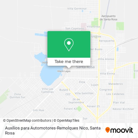 Auxilios para Automotores-Remolques Nico map