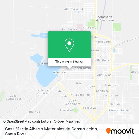 Mapa de Casa Martin Alberto Materiales de Construccion