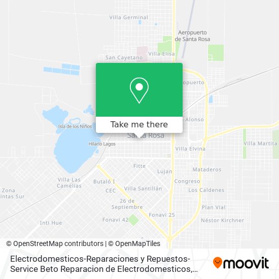 Electrodomesticos-Reparaciones y Repuestos-Service Beto Reparacion de Electrodomesticos map