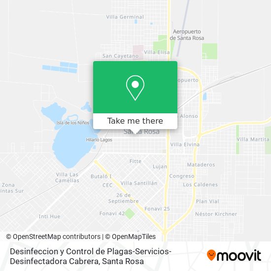 Desinfeccion y Control de Plagas-Servicios-Desinfectadora Cabrera map