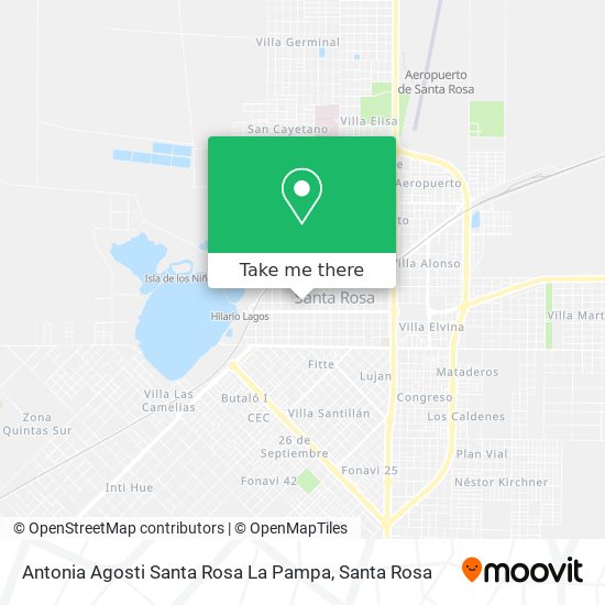 Antonia Agosti Santa Rosa La Pampa map