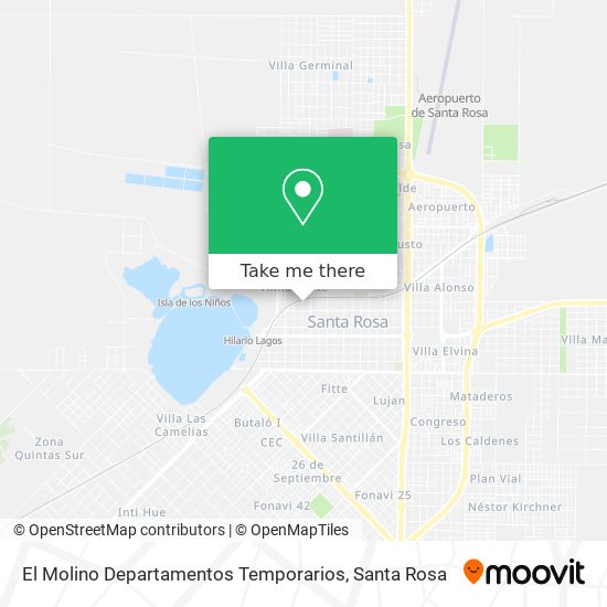 El Molino Departamentos Temporarios map
