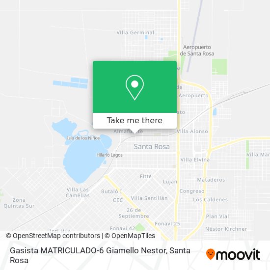 Gasista MATRICULADO-6 Giamello Nestor map
