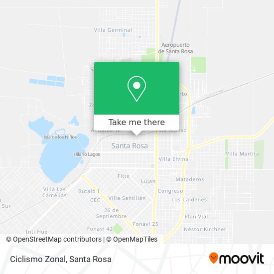 Mapa de Ciclismo Zonal