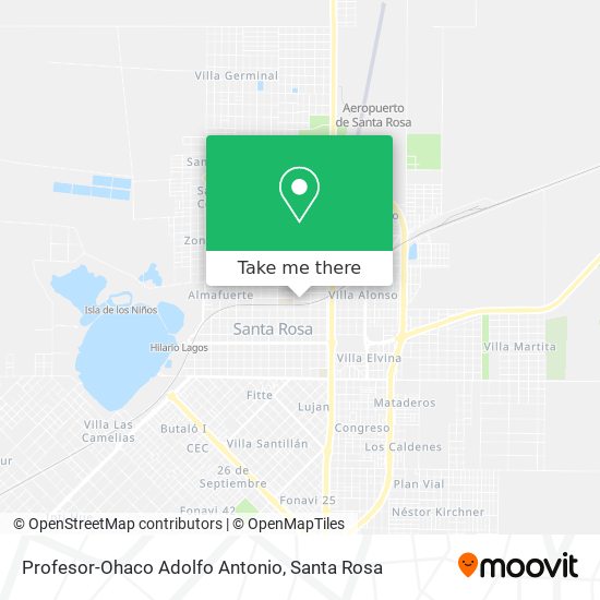 Profesor-Ohaco Adolfo Antonio map