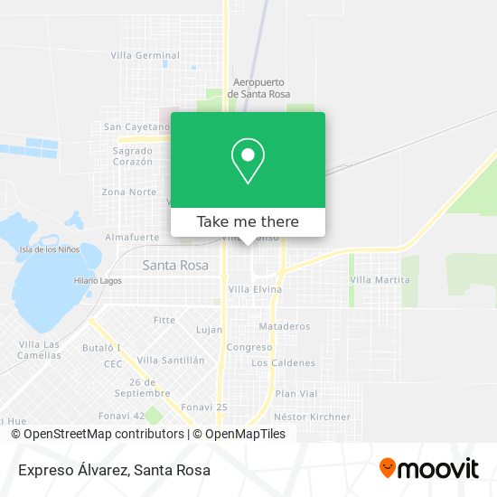 Expreso Álvarez map