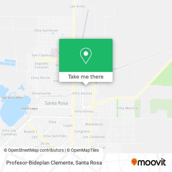 Profesor-Bideplan Clemente map