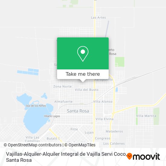 Mapa de Vajillas-Alquiler-Alquiler Integral de Vajilla Servi Coco