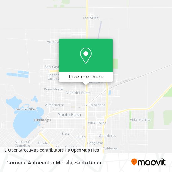 Mapa de Gomeria Autocentro Morala