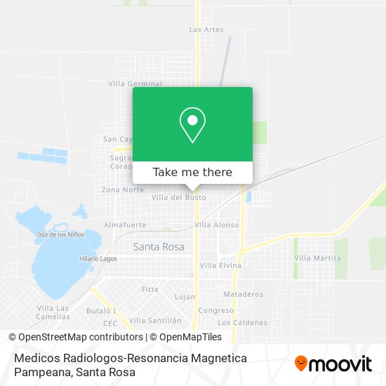 Mapa de Medicos Radiologos-Resonancia Magnetica Pampeana