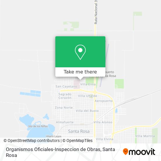 Mapa de Organismos Oficiales-Inspeccion de Obras