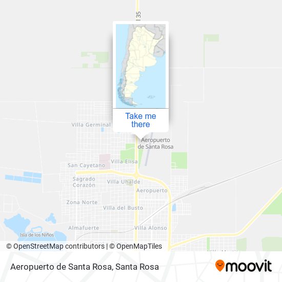 Mapa de Aeropuerto de Santa Rosa