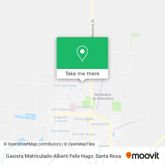 Gasista Matriculado-Alberti Felix Hugo map