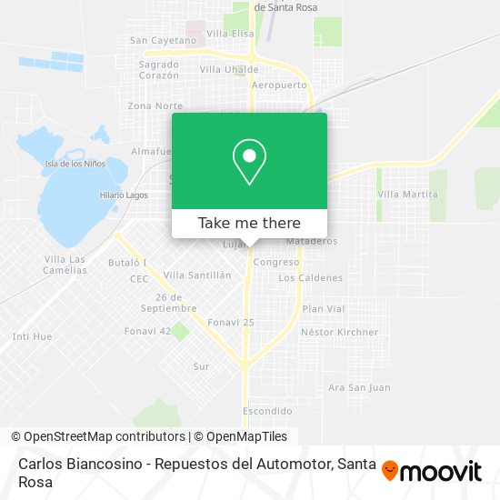 Mapa de Carlos Biancosino - Repuestos del Automotor