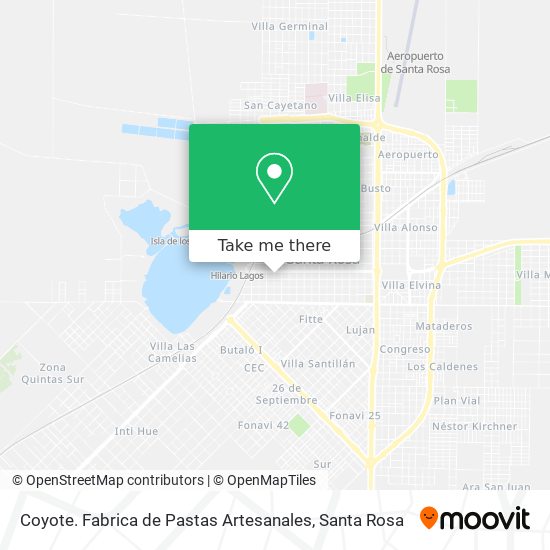 Mapa de Coyote. Fabrica de Pastas Artesanales