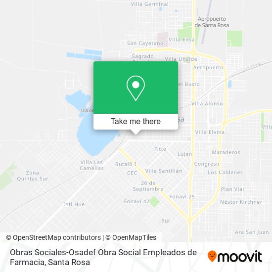 Mapa de Obras Sociales-Osadef Obra Social Empleados de Farmacia