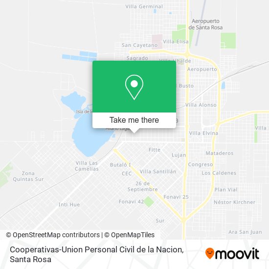 Cooperativas-Union Personal Civil de la Nacion map