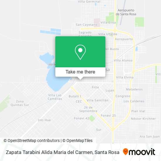 Zapata Tarabini Alida Maria del Carmen map