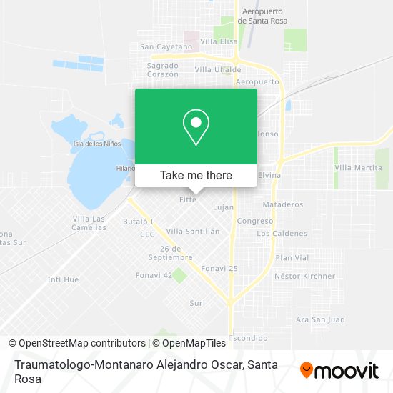 Traumatologo-Montanaro Alejandro Oscar map