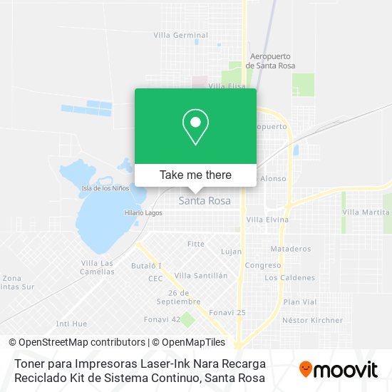 Mapa de Toner para Impresoras Laser-Ink Nara Recarga Reciclado Kit de Sistema Continuo