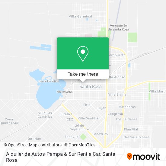 Mapa de Alquiler de Autos-Pampa & Sur Rent a Car