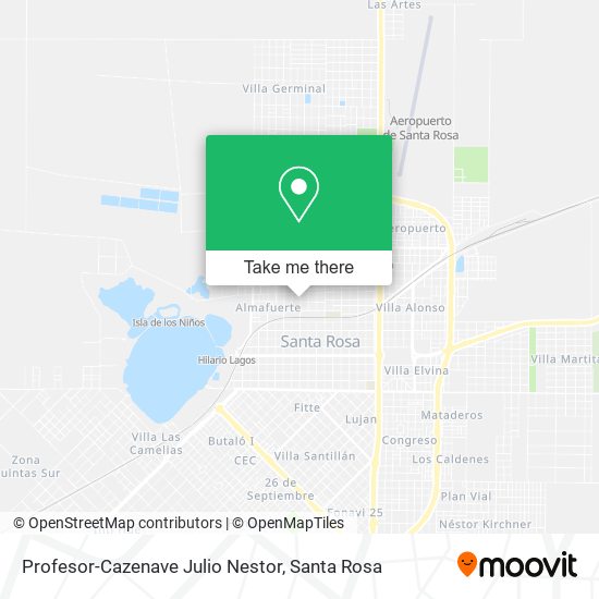 Mapa de Profesor-Cazenave Julio Nestor