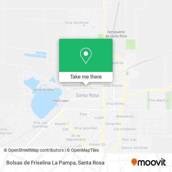 Mapa de Bolsas de Friselina La Pampa