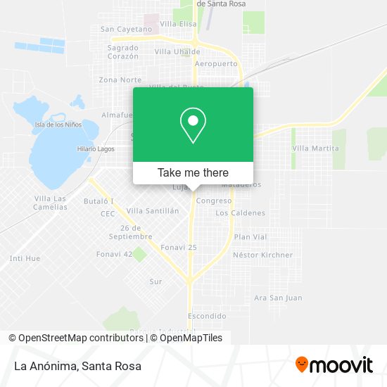 La Anónima map