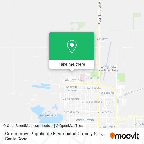 Cooperativa Popular de Electricidad Obras y Serv map