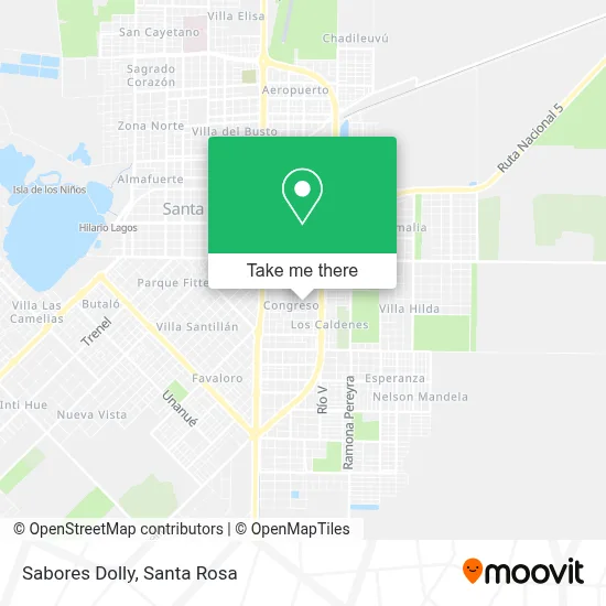 Sabores Dolly map