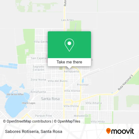 Sabores Rotisería map